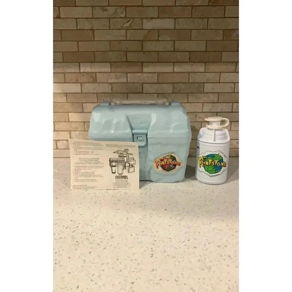 RARE FLINTSTONES‎ LUNCH BOX THERMOS